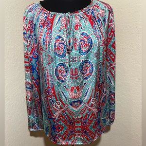 Ladies Jones New York Signature blouse, Size Medium.